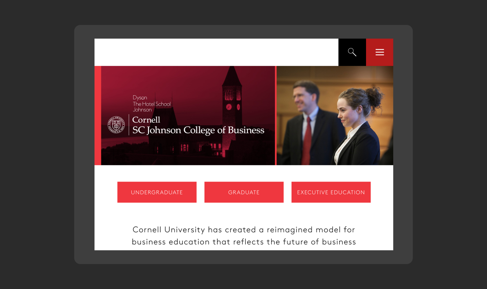 Cornell University: College of Business Homepage